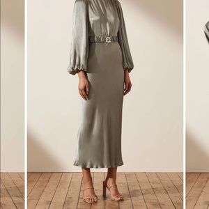 Sage midi dress